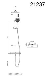 Душевая система DQ Bayern Potsdam хром DA2123701B10
